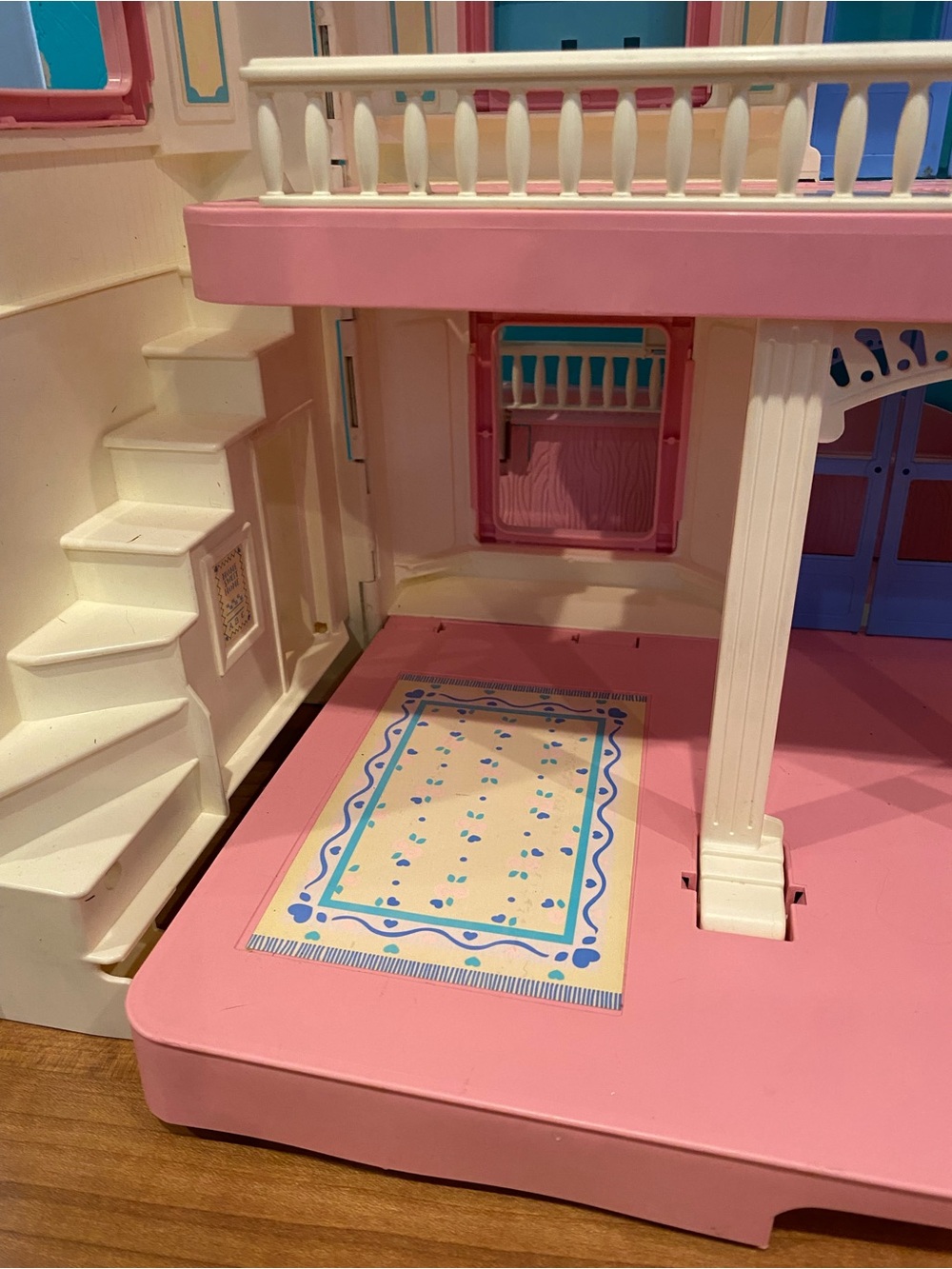 Fisher Price Loving Family Dream Doll Folding House #6364 Vintage 1993 90s - Picture 9 of 13
